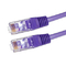 Purpurroter Netz-Verbindungsstück-Kabel-Mann bis männliche/weibliche 22 - 26AWG 3m Lan Cable