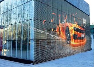SMD1921 192*192 Auflösung Wandmontierte transparente Glas-LED-Anzeige 500 mm x 500 mm