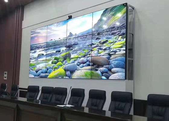 46 Zoll große Videowand Anzeigen, 3x3 LED Video Wand gerade nach unten