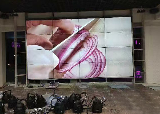 46 Zoll große Videowand Anzeigen, 3x3 LED Video Wand gerade nach unten