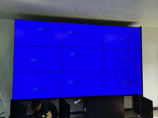 46 Zoll große Videowand Anzeigen, 3x3 LED Video Wand gerade nach unten